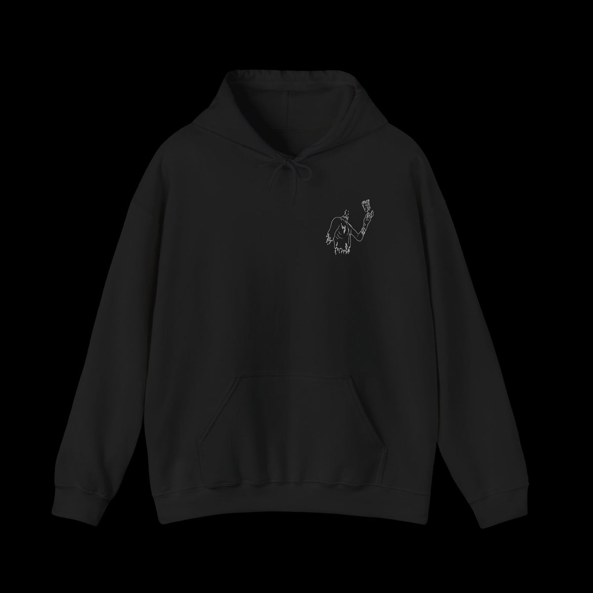 Deterioration Hoodie — Minimalist Graphic Hoodie